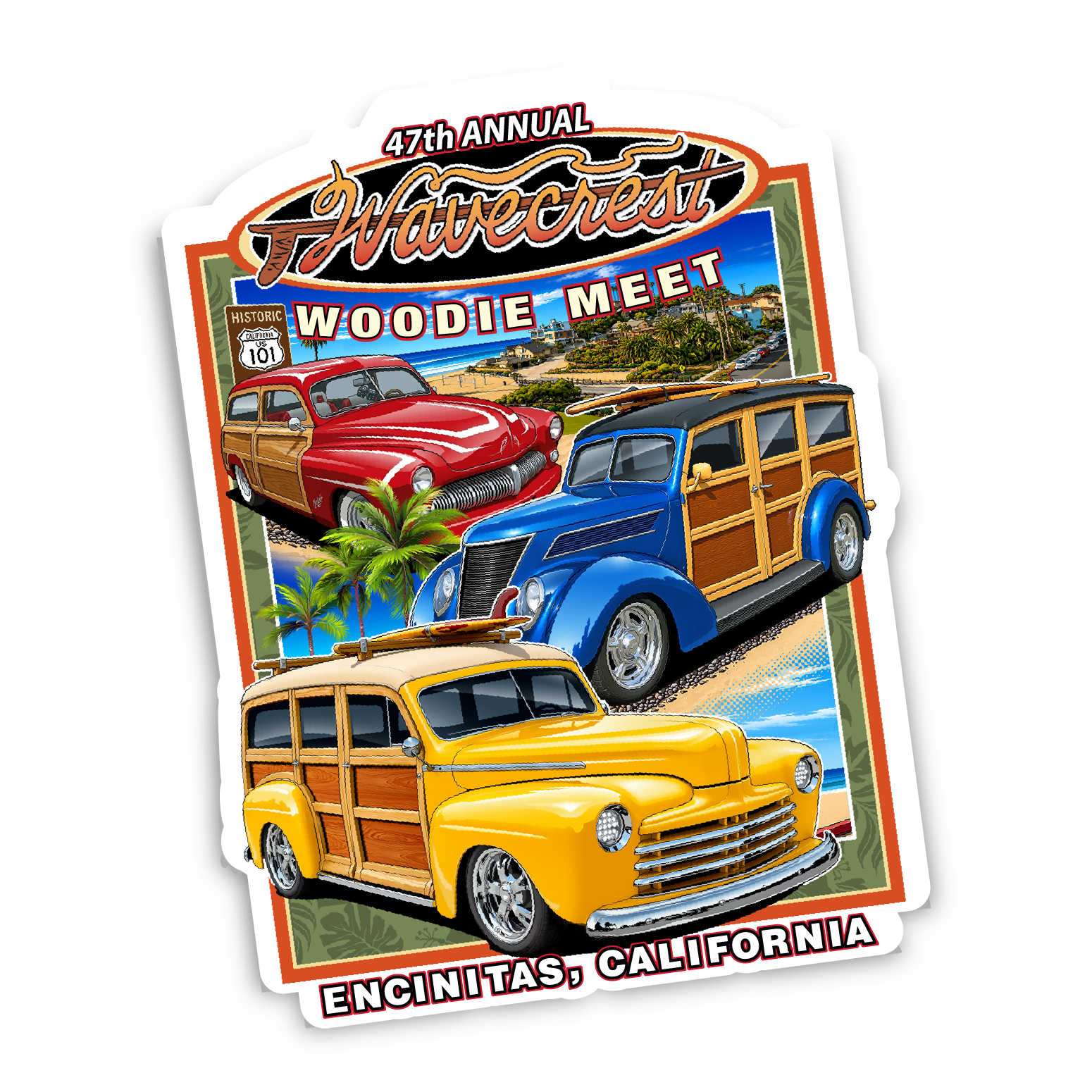 Wavecrest 47th 5" Sticker