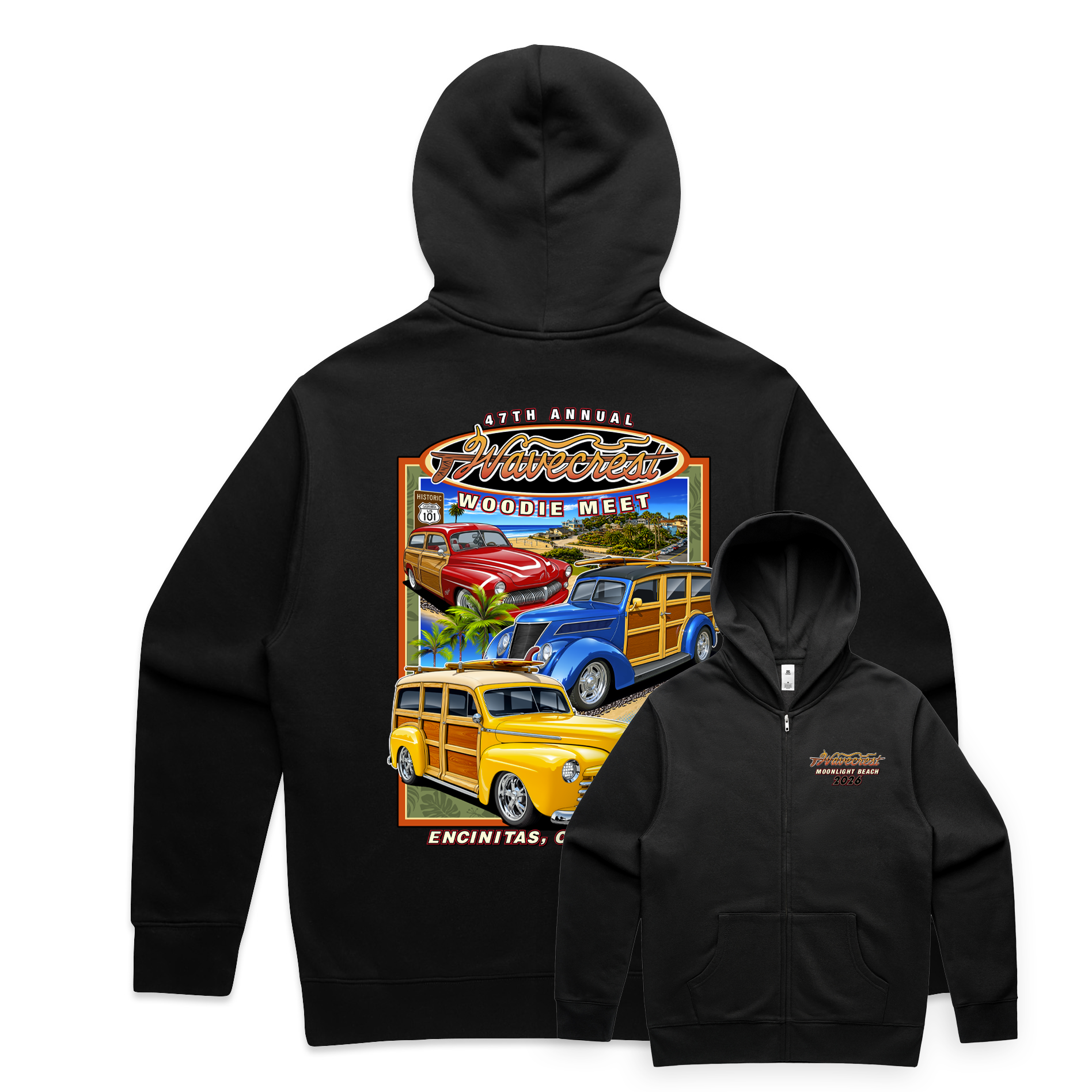 Wavecrest 47th Full Zip Hoodie